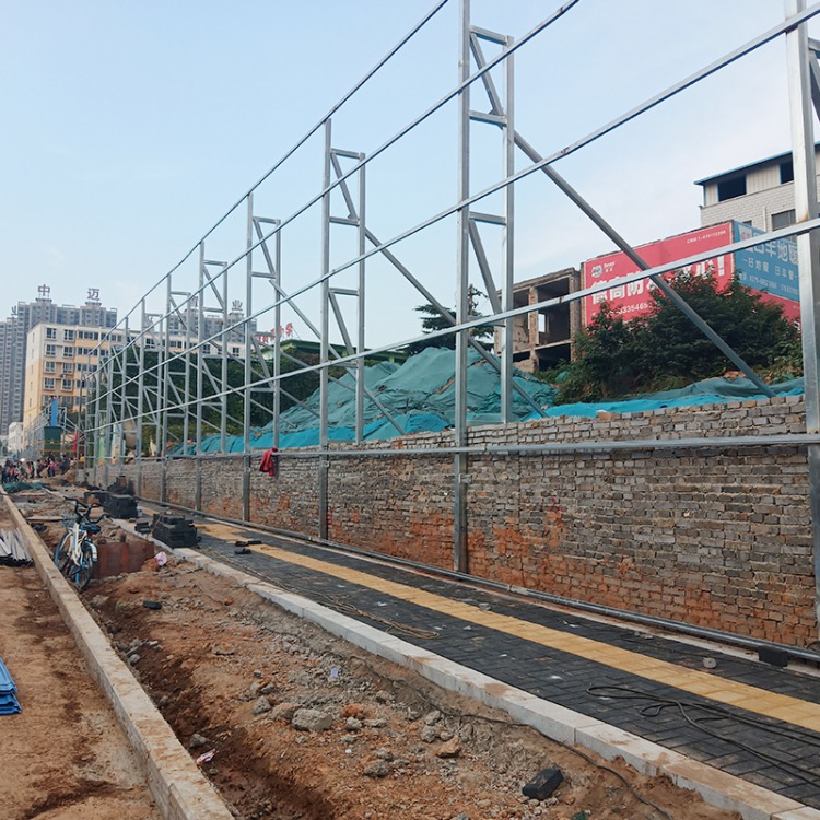 施工围蔽工厂道路施工围挡厂家九星彩钢施工围挡