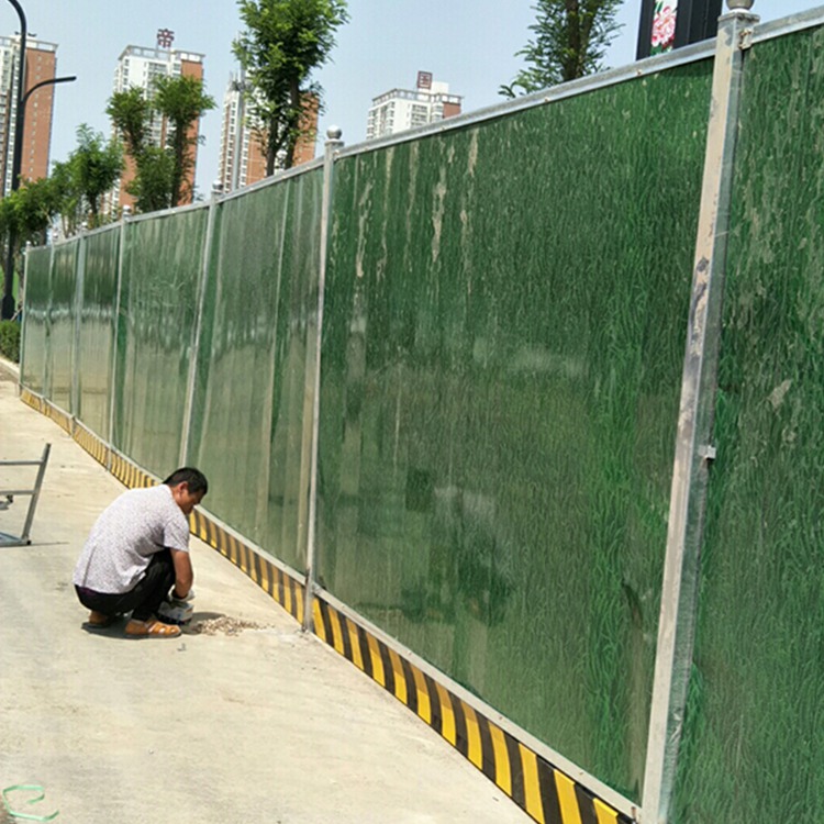 围挡施工价格 临时围挡布厂家 九星现场彩钢板围挡