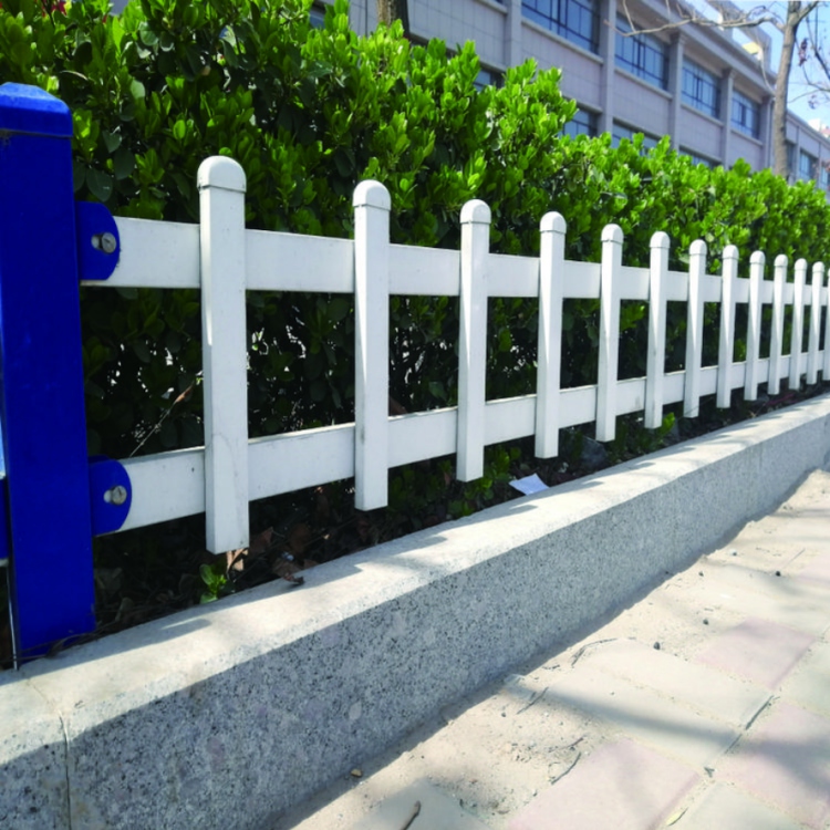 路边护栏厂家 九星临边防护栏 公园pvc塑钢护栏厂家