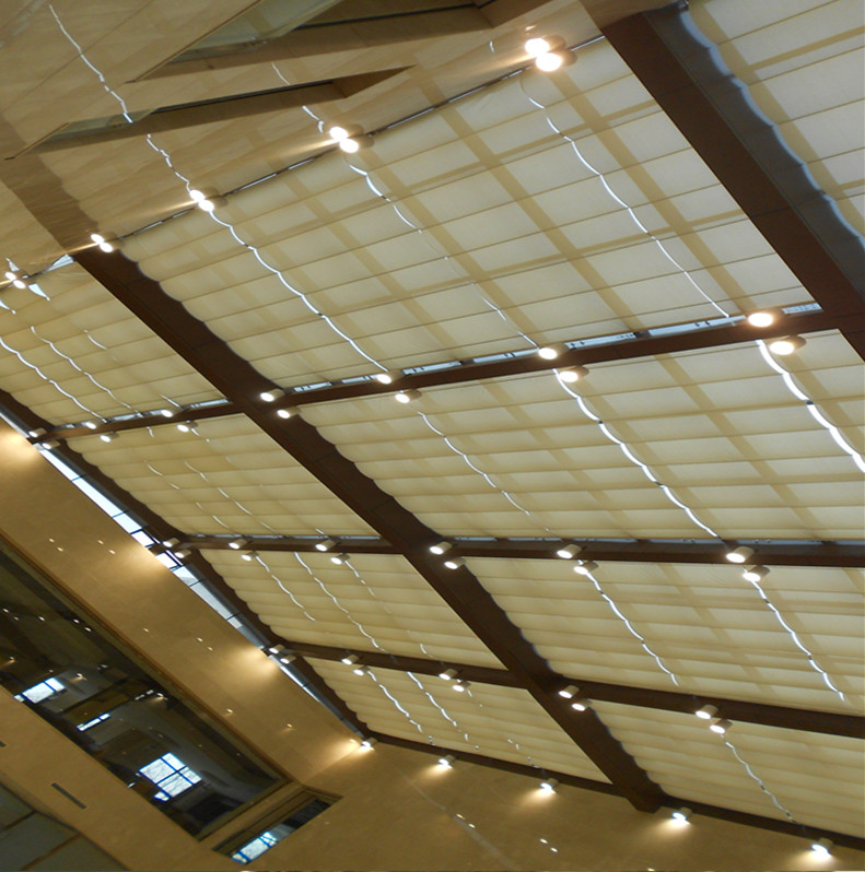 长治阳光棚遮阳帘 博纳思 大型采光玻璃棚遮阳帘订做价格