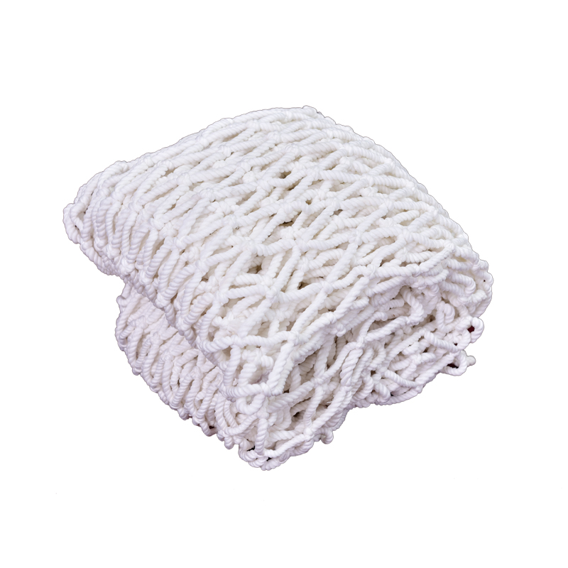 楼梯防护网   安全白网白色尼龙网 工地防护网工程防护防坠网 耐磨外l