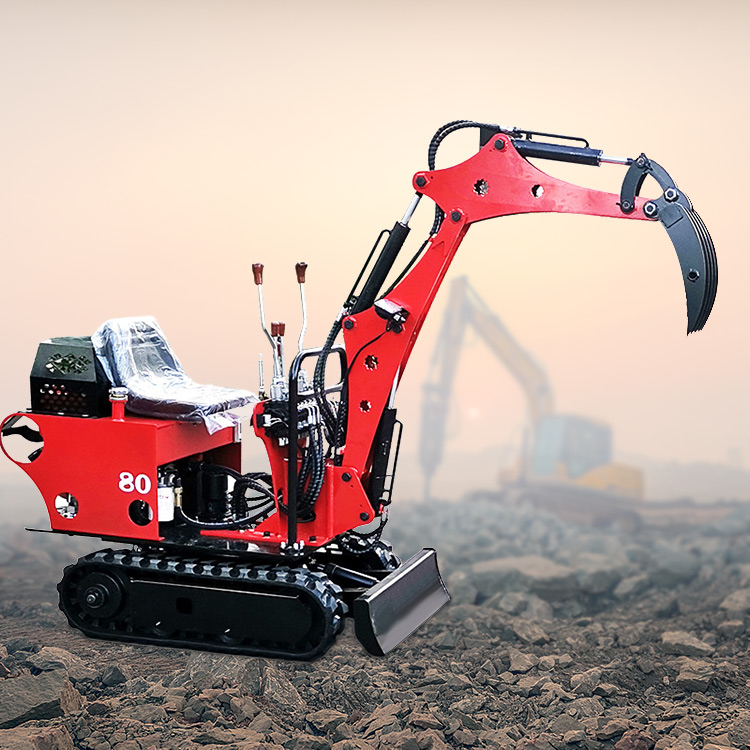 矿山用挖机 迷你全自动挖掘机 挖沟机设备 回旋半径1.19米开矿