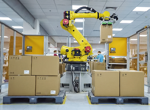 码垛机器人自动码垛自动定位厂家供货皓达科技