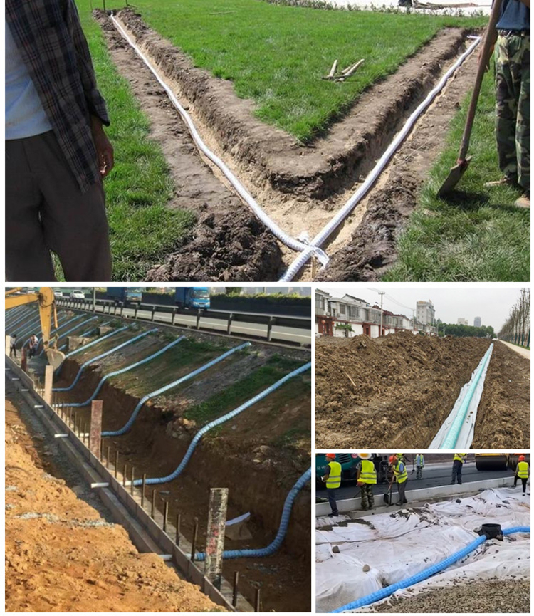 北京软式透水管厂家发货 直径200透水盲管