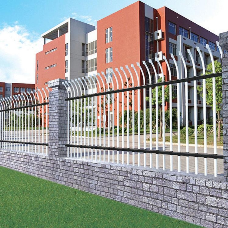 锌钢护栏厂家 公园折弯栅栏定制 九星小区楼房围墙
