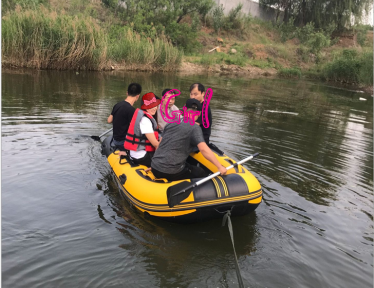 橡皮艇生产厂家_2人折叠充气艇小钓鱼船价格