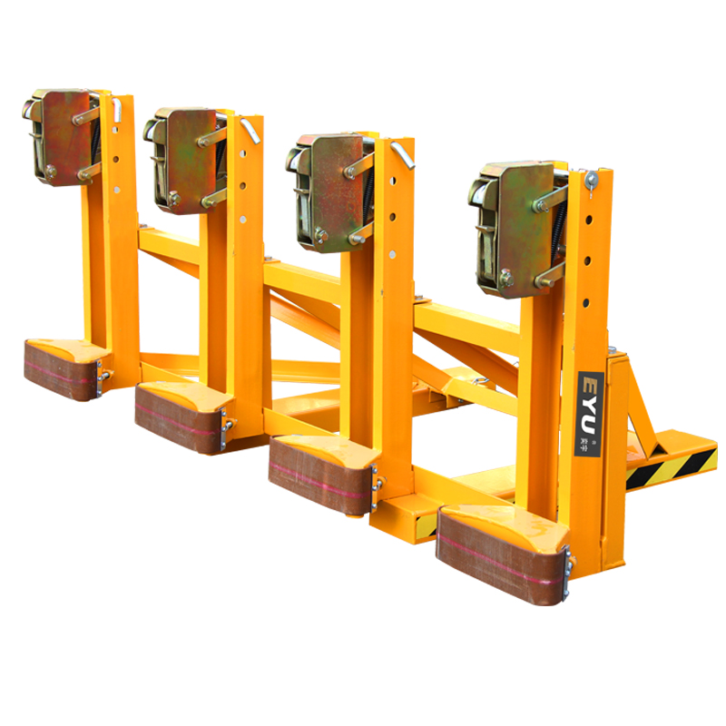 dg2000a夹4个铁桶夹子叉车用抓四桶重型双鹦嘴桶夹鹰嘴四油桶夹