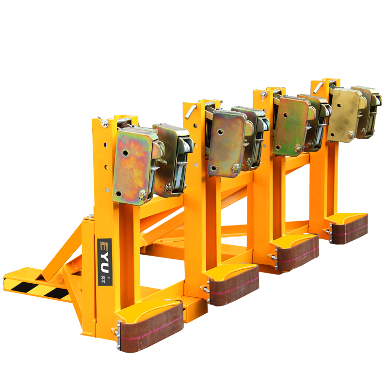 dg2000b四桶夹鹰嘴型四油桶夹装桶抓桶器双鹰嘴双头叉车油桶夹具