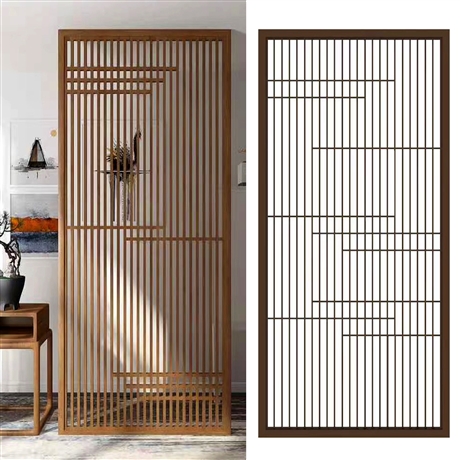 阳台隔断屏风木纹铝屏风仿木纹铝屏风特色风味