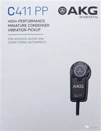 AKG/爱科技C411高性能8字微型电容拾音器