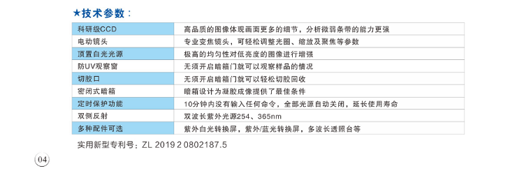上海嘉鹏ZF-288S全自动凝胶成像分析系统