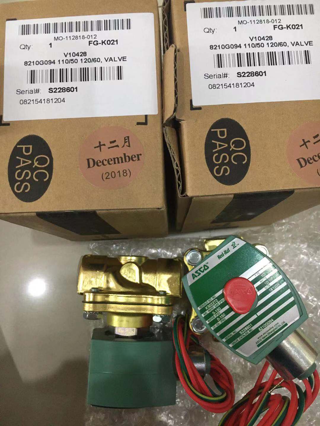 ASCO低功耗电磁阀NF8551A421 DC24V成都发货