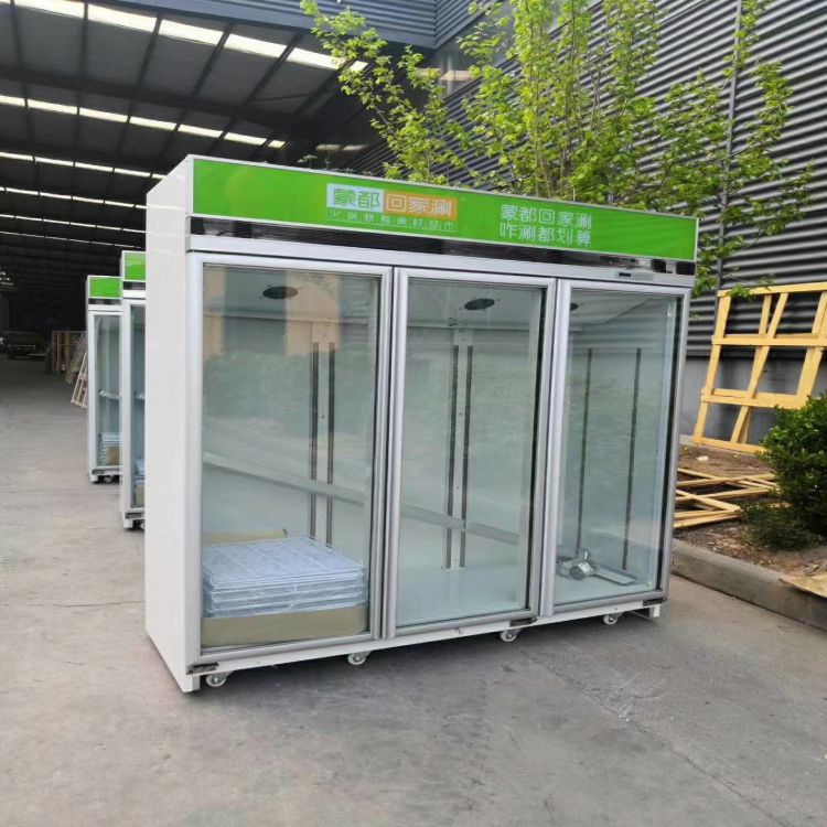 特锐德 多功能 双开门立式展示柜 便利店饮料四门冷藏柜 tg42