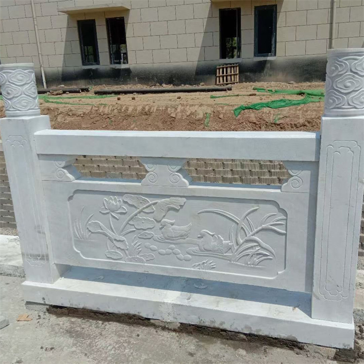 石栏杆制造 河道石材护栏 石栏杆围栏