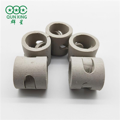 陶瓷鲍尔环 萍乡群星 陶瓷化工鲍尔环填料