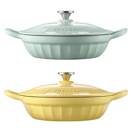 北鼎珐琅锅铸铁锅焖焗锅海鲜锅28cm家用多功能锅焖炖炒锅buydeem