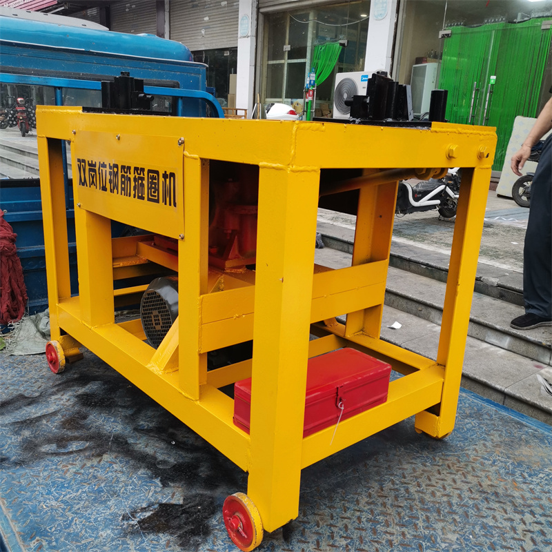 鑫隆旺钢筋弯箍机 大平板多角度弯曲机 4kw双头弯箍机厂家