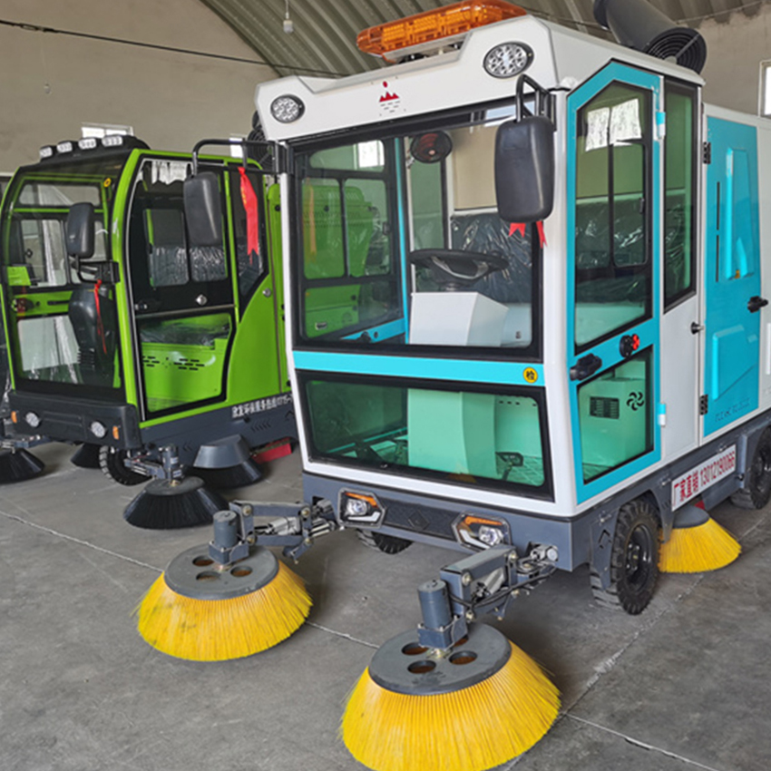 廊坊电动小型清扫地车高铁机场扫路车物业小区扫地车