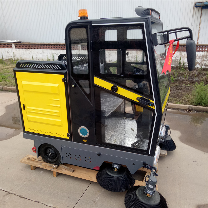 物業小區電動掃地車廠區小型掃地車全封閉掃地車