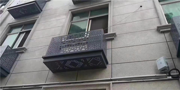 厂家直供铝合金空调罩 金属材质空调罩 防火防潮空调罩