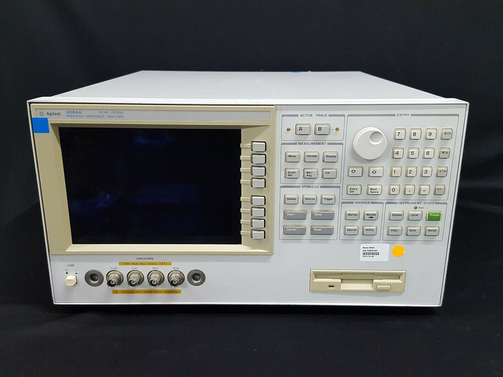 租售惠普hp4294a阻抗分析仪agilent4294a原装