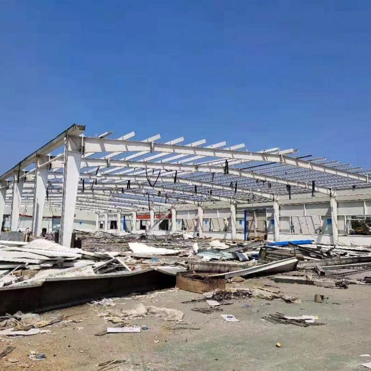 珠海市钢屋架拆除 回收二手结构钢 钢结构回收拆除