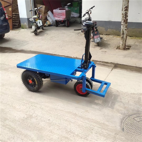 电动三轮平板车加气块拉砖车建筑砂浆劳动车
