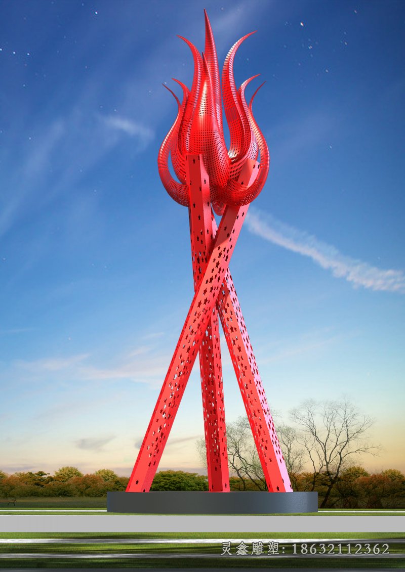 城市文化抽象标志雕塑