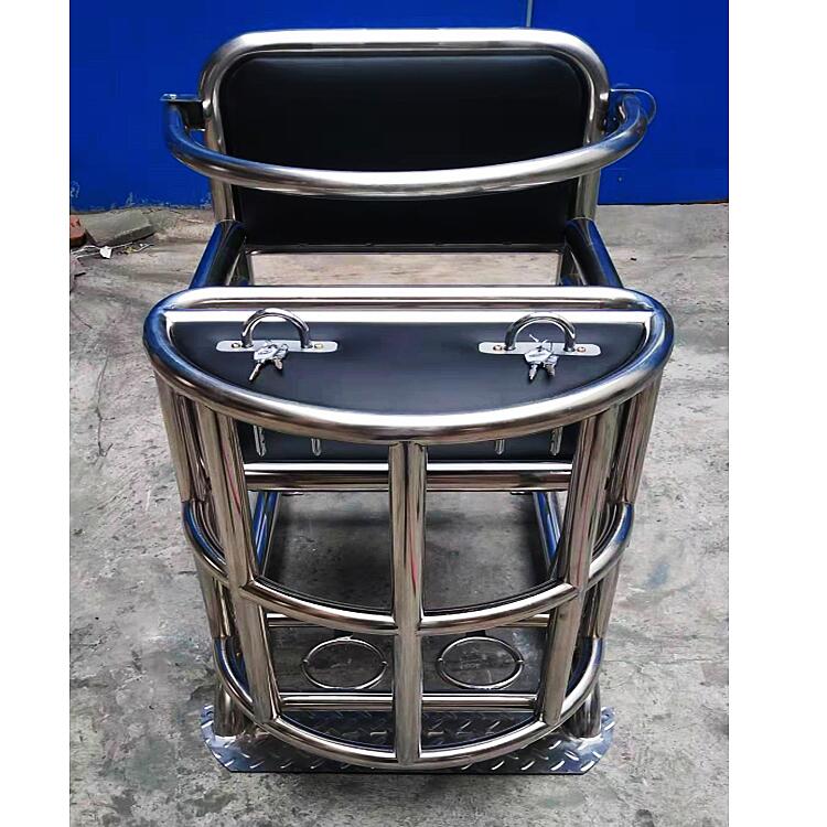 厂家生产约束椅子 审讯室椅子 不锈钢椅 河北杰顺