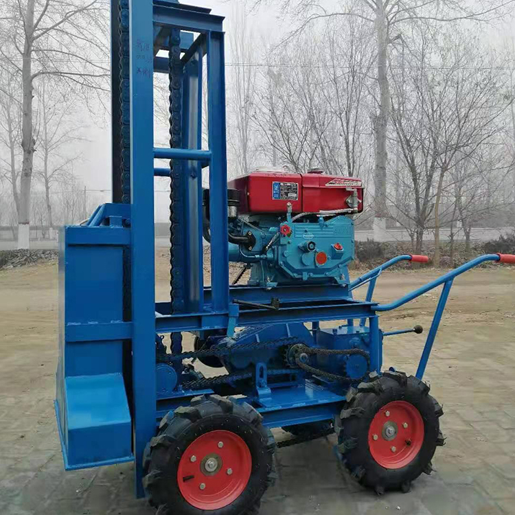 手扶链条打夯机 链式地基夯 电动打夯机