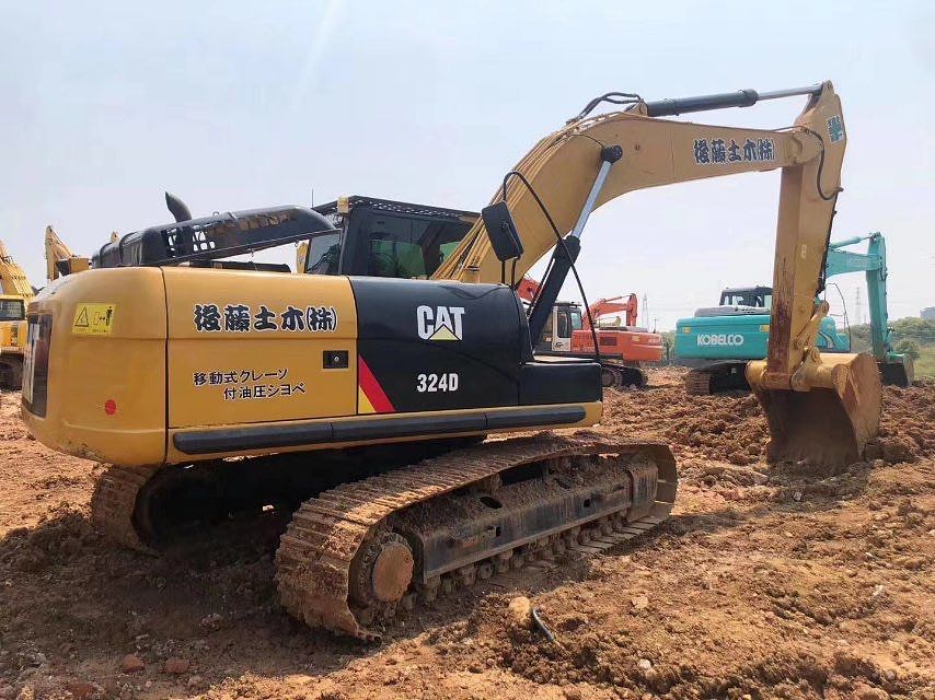 二手挖掘机卡特324d大功率干活车性能强劲