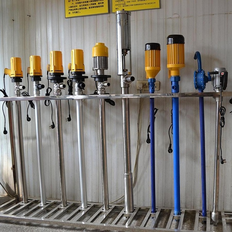 金华电动插桶泵厂家 不锈钢电动插桶抽油泵 电动耐腐蚀插桶油泵