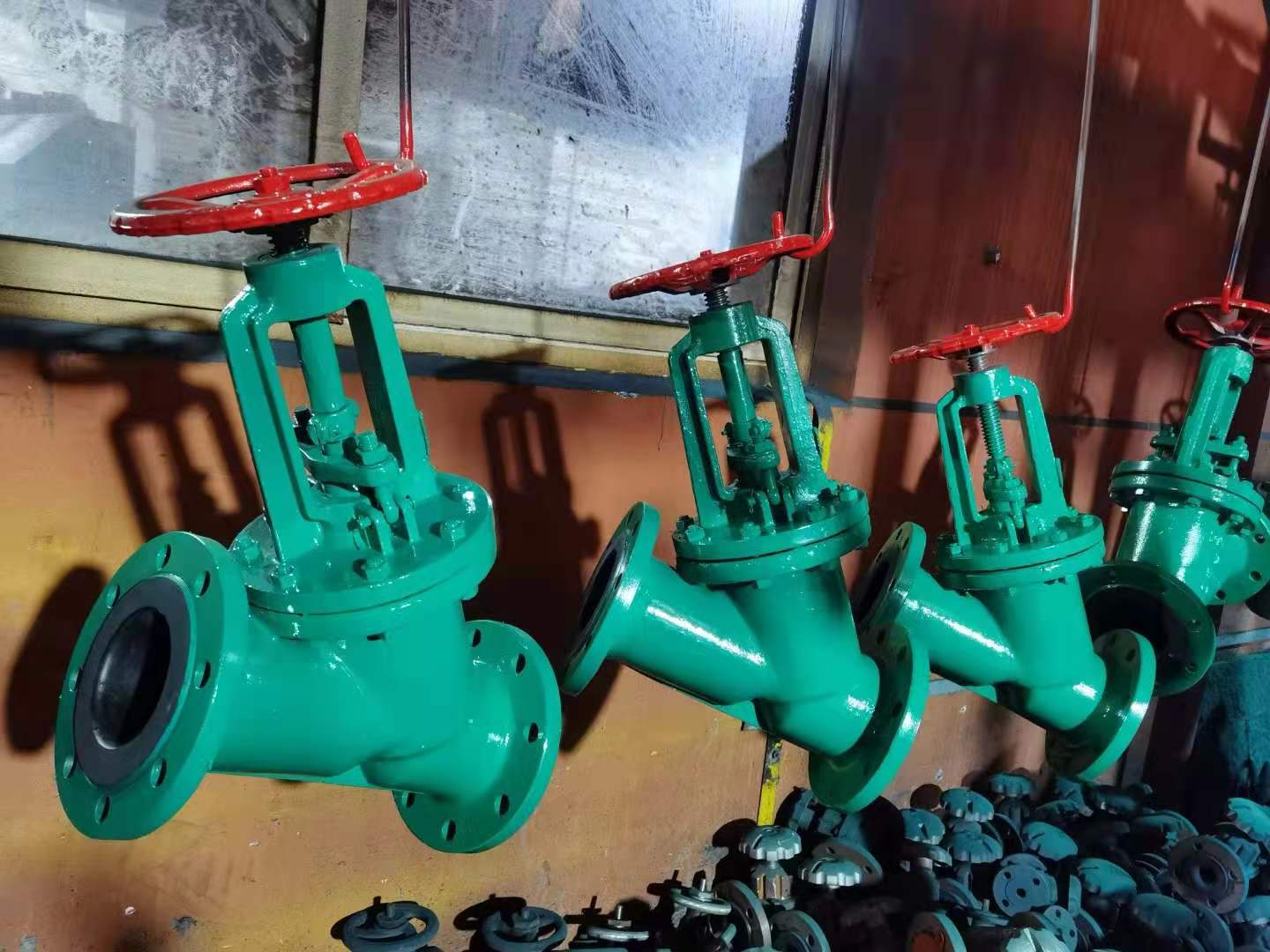 衬胶直流式截止阀j45j-10c/16c 衬胶y型截止阀