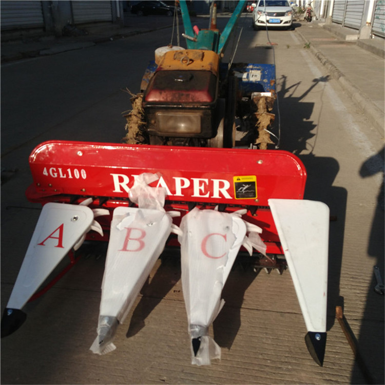 小型割晒机厂家手扶拖拉机链接割台秸秆饲草放片收割机