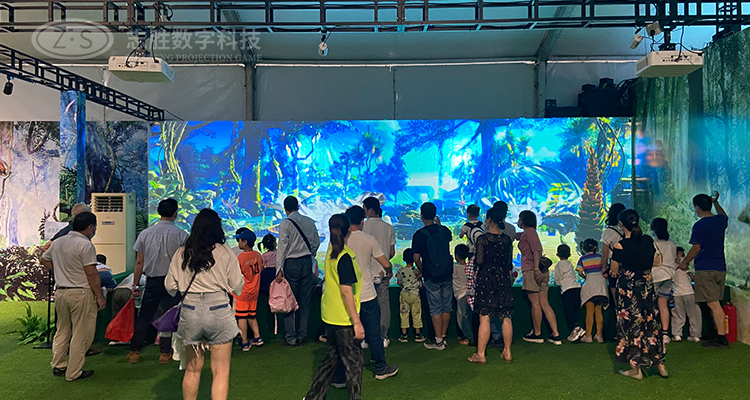 墙面互动游戏 体感互动投影机 沉浸式立体墙面