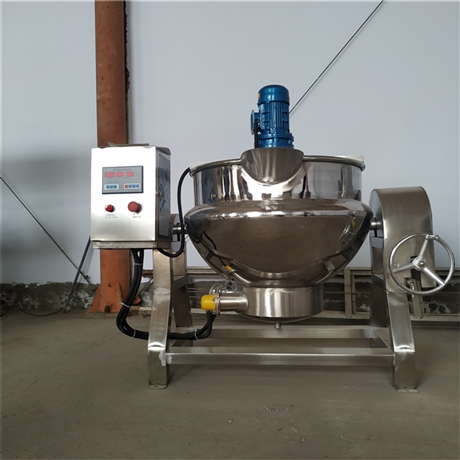 酱类炒制电磁搅拌锅高粘度搅拌炒锅锦泓霖电加热熬糖锅