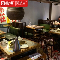 韩博锅锅火 中餐桌改火锅桌 下沉式净化设备定制