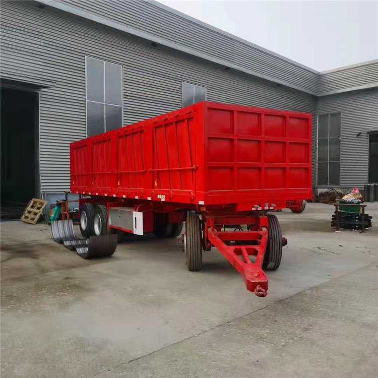 出口外蒙狼狈式全挂车滚珠转盘式自卸全挂车