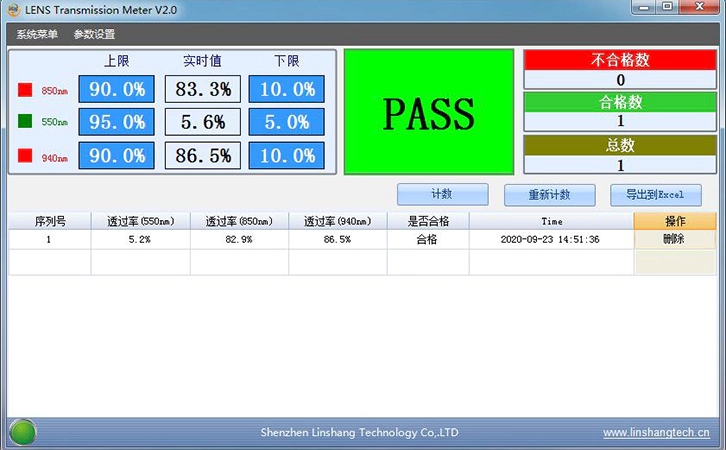 ls108a镜片透过率测量仪