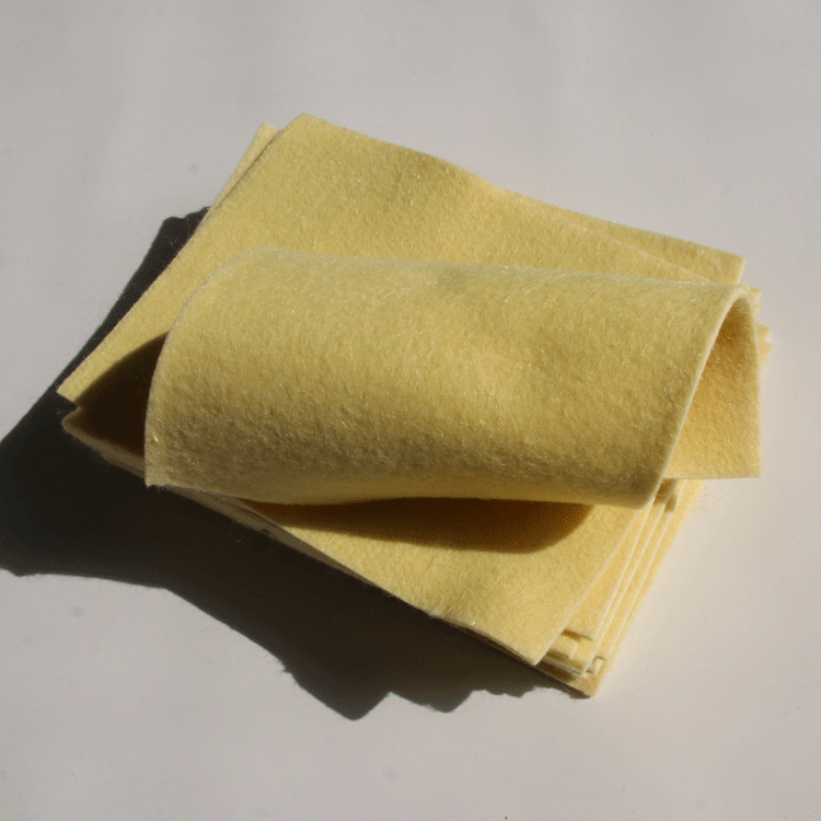 耐高温防火芳纶无纺布 服装用1414黄色内衬针刺棉