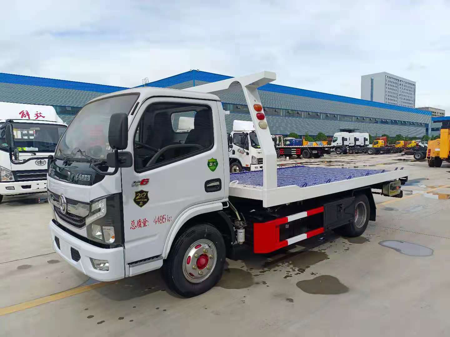 国六东风凯普特清障车蓝牌一拖二救援拖车3吨上装4吨绞盘