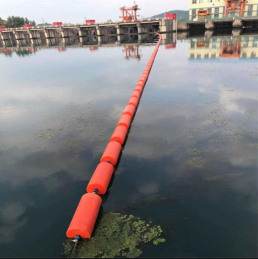 水库入水口拦截垃圾使用FT400拦污装置浮筒