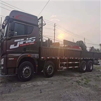 二手解放前四后八9米6平板货车便宜处理