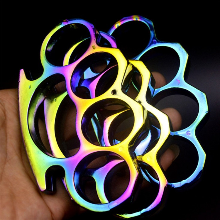 伟辰炫彩加厚指四指 手扣拳扣合金手撑子扣