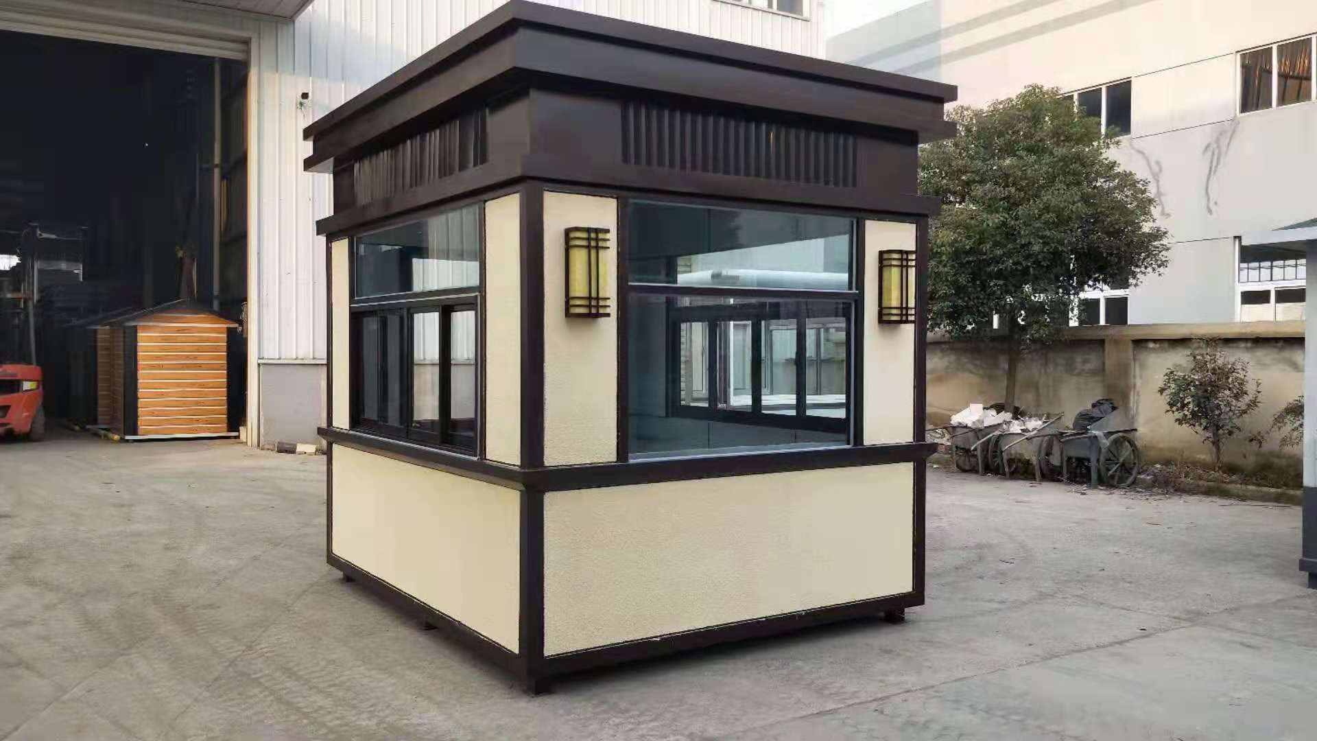 营口公路值班岗亭大石桥形象门岗鲅鱼圈保安活动房定制