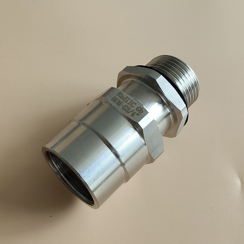 铠装防爆格兰头npt1/2 304不锈钢防爆铠装电缆密封接头