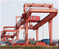 天津龙门吊出租堆场用全花架龙门吊