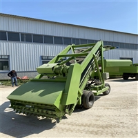 滚刀式青贮取料机 4米装车饲草抓草机 电动滚筒青贮扒草机