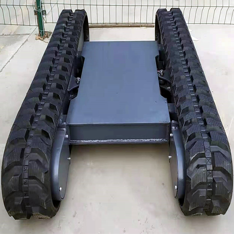 小型橡胶履带底盘运输车用底盘厂家定做履带底盘总成