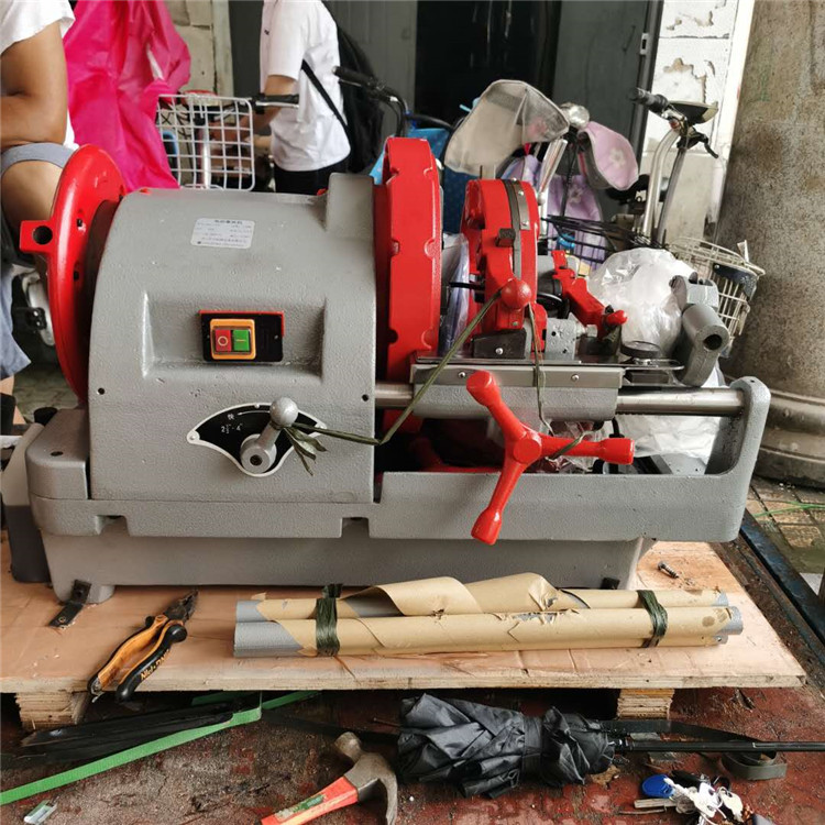 4寸电动套丝机 电动切管套丝机 正反转装置套丝机厂家生产